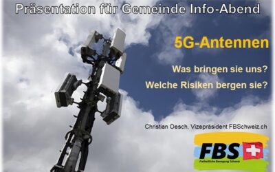 Um was geht’s? 5G-Antennen Präsentation für Gemeinde & Städte Info-Abend