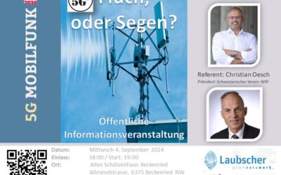 Beckenried, 4.9.2024 – 5G Mobilfunk Informationsveranstaltung