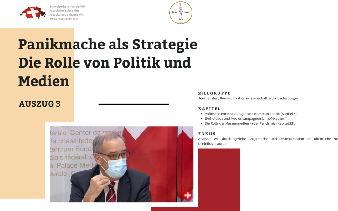 Panikmache als Strategie – Die Rolle von Politik und Medien